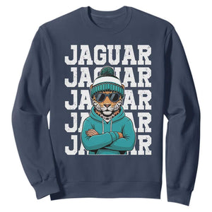 Jaguar Lover Sweatshirt JJF Football Fan Game Day TS11 Navy Print Your Wear