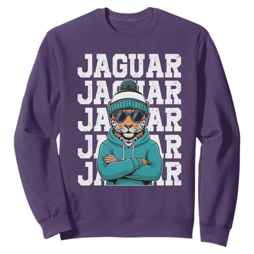 Jaguar Lover Sweatshirt JJF Football Fan Game Day TS11 Purple Print Your Wear