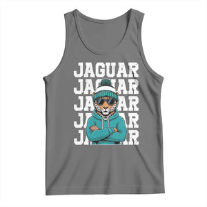 Jaguar Lover Tank Top JJF Football Fan Game Day TS11 Black Heather Print Your Wear