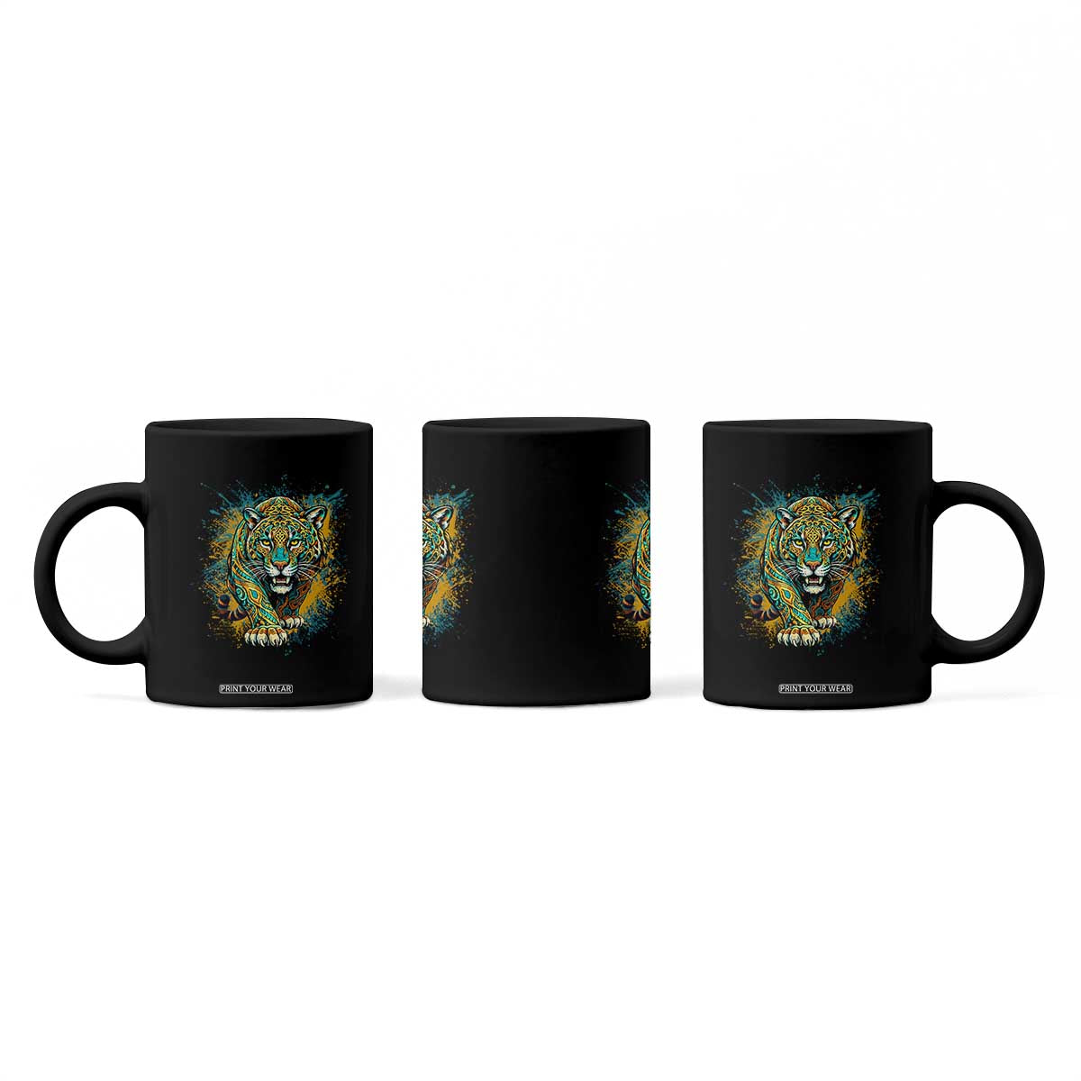 Mandala Spiritual Jaguar Zen Art Coffee Mug TS11 Print Your Wear