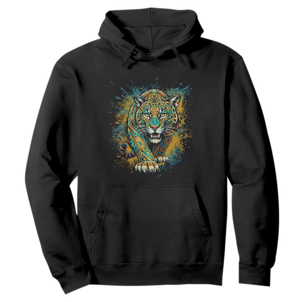 Mandala Spiritual Jaguar Zen Art Hoodie TS11 Black Print Your Wear