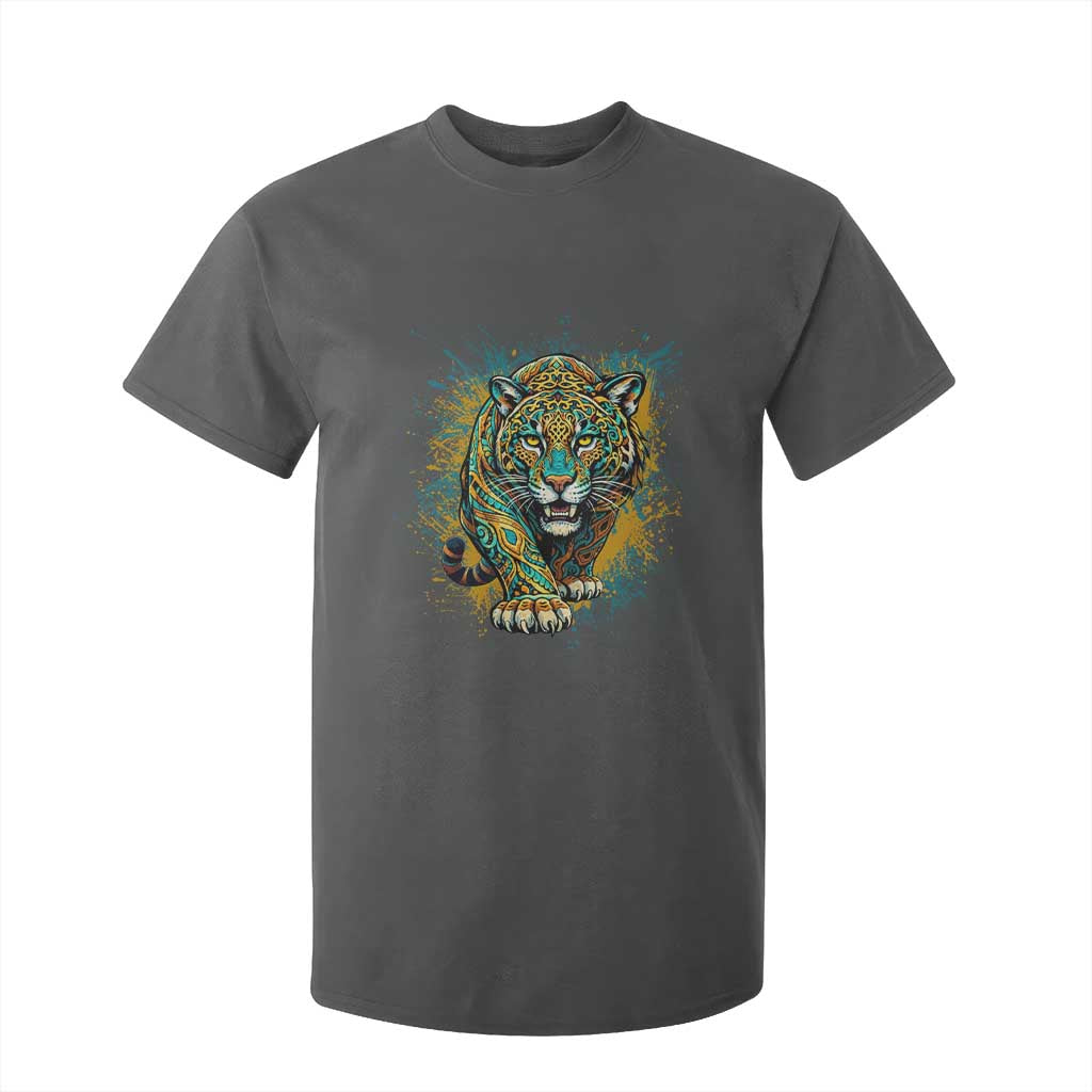Mandala Spiritual Jaguar Zen Art T Shirt For Kid TS11 Dark Heather Print Your Wear