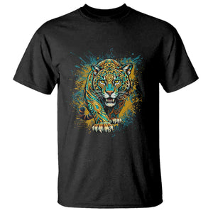 Mandala Spiritual Jaguar Zen Art T Shirt TS11 Black Print Your Wear
