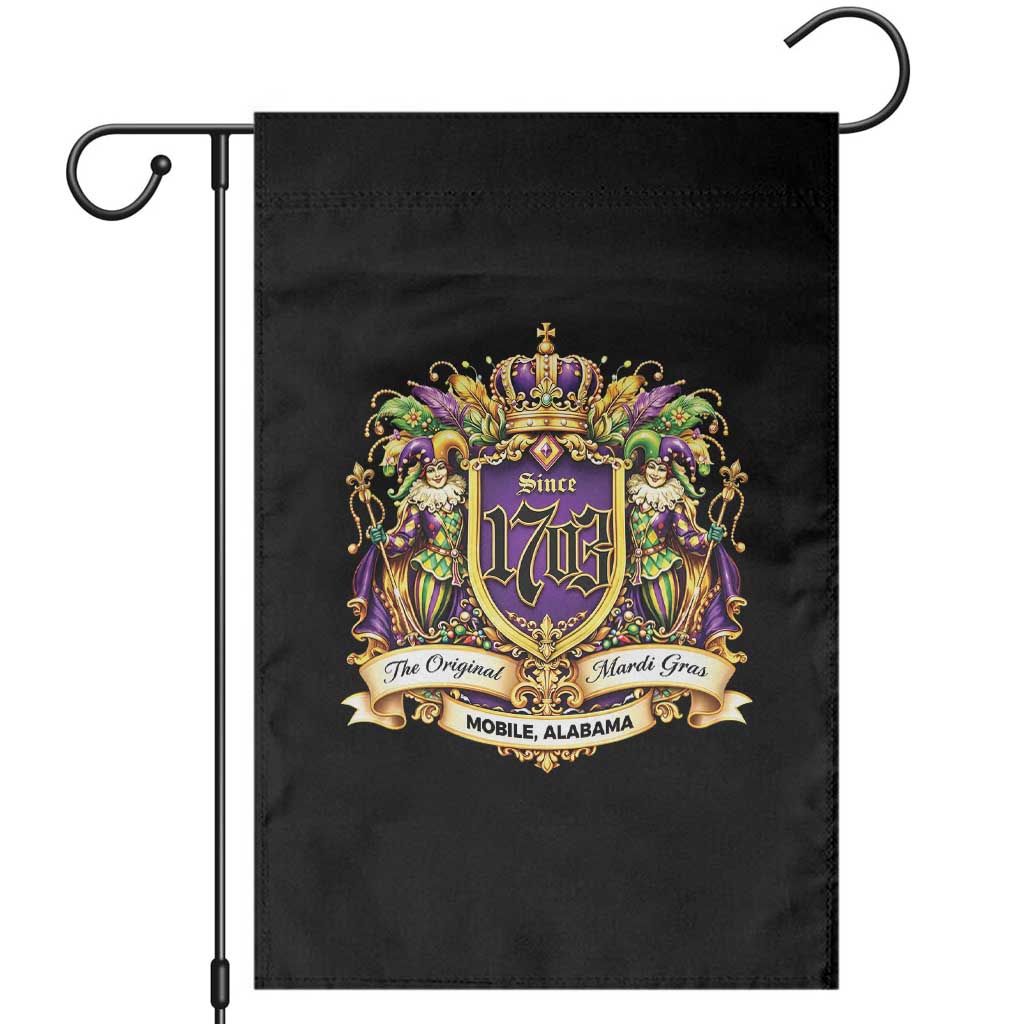 The Original Mardi Gras Mobile Alabama Since 1703 Garden Flag Funny Carnival TS11 Black Print Your Wear