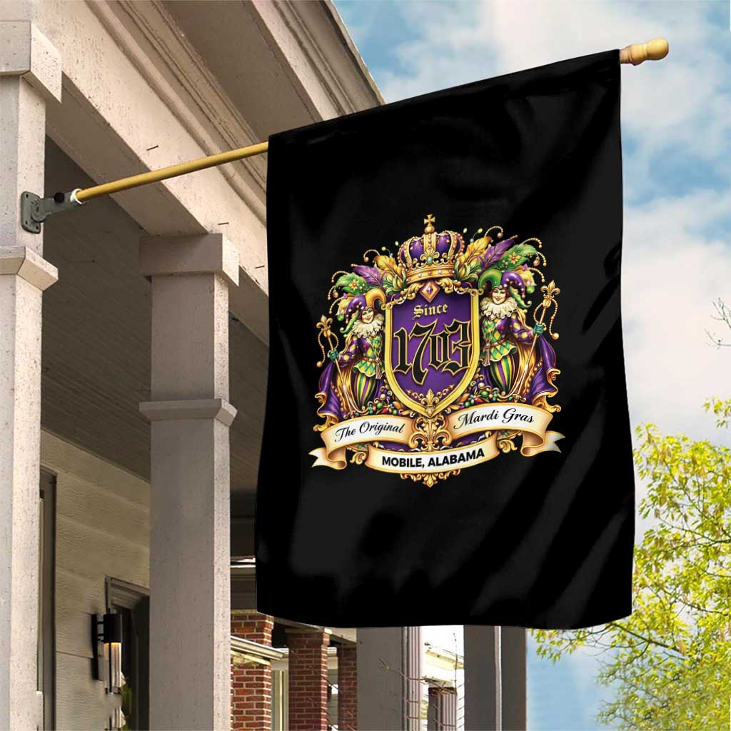 The Original Mardi Gras Mobile Alabama Since 1703 Garden Flag Funny Carnival TS11 Print Your Wear