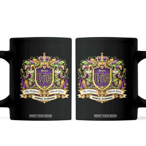 The Original Mardi Gras Mobile Alabama Since 1703 Coffee Mug Funny Carnival TS11 Black Print Your Wear