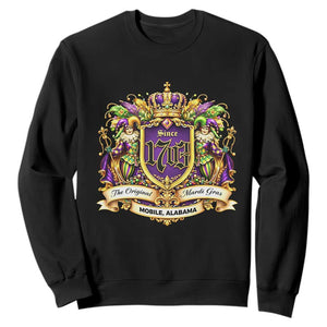 The Original Mardi Gras Mobile Alabama Since 1703 Sweatshirt Funny Carnival TS11 Black Print Your Wear