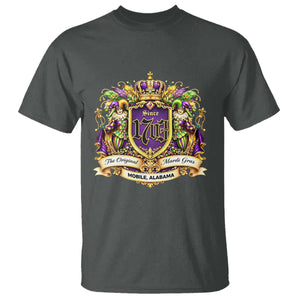 The Original Mardi Gras T Shirt - Mobile Alabama Since 1703 Funny Carnival Pride Tee TS11 Dark Heather Print Your Wear