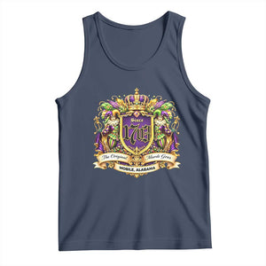 The Original Mardi Gras Mobile Alabama Since 1703 Tank Top Funny Carnival TS11 Navy Print Your Wear