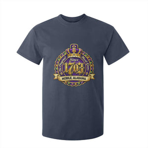 The Original Mardi Gras Mobile Alabama Since 1703 T Shirt For Kid TS11 Navy Print Your Wear