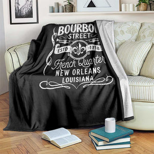 Bourbon Street French Quarter New Orleans Vintage Scrollwork Throw Blanket TS11 Print Your Wear