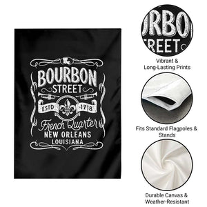Bourbon Street French Quarter New Orleans Vintage Scrollwork Garden Flag TS11 Print Your Wear