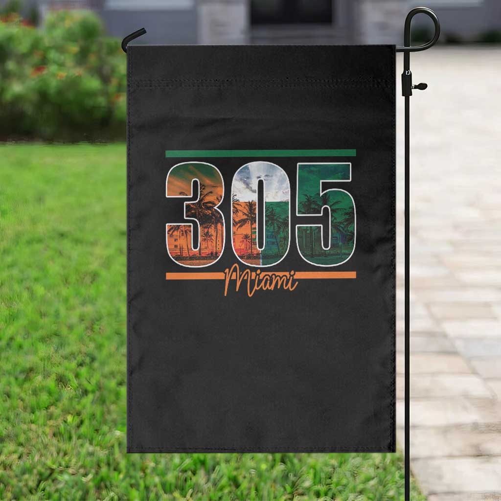 305 Miami Garden Flag Area Code Florida FL Vintage Palm Trees TS11 Print Your Wear
