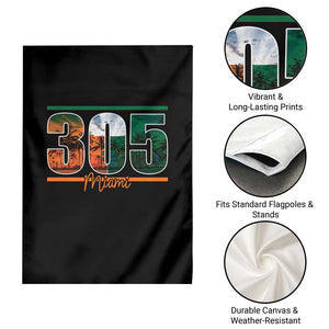 305 Miami Garden Flag Area Code Florida FL Vintage Palm Trees TS11 Print Your Wear