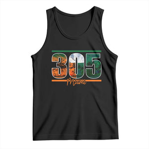 305 Miami Tank Top Area Code Florida FL Vintage Palm Trees TS11 Black Print Your Wear