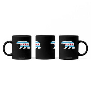 Vintage Chicago Flag Illinois State Bear Lover Coffee Mug TS11 Print Your Wear