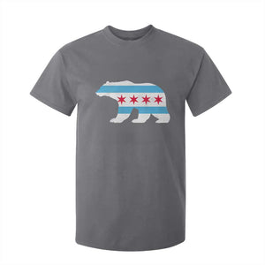 Vintage Chicago Flag Illinois State Bear Lover T Shirt For Kid TS11 Charcoal Print Your Wear
