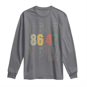 Funny Vintage 80s Style 86 47 2024 Retro Long Sleeve Shirt TS11 Charcoal Print Your Wear