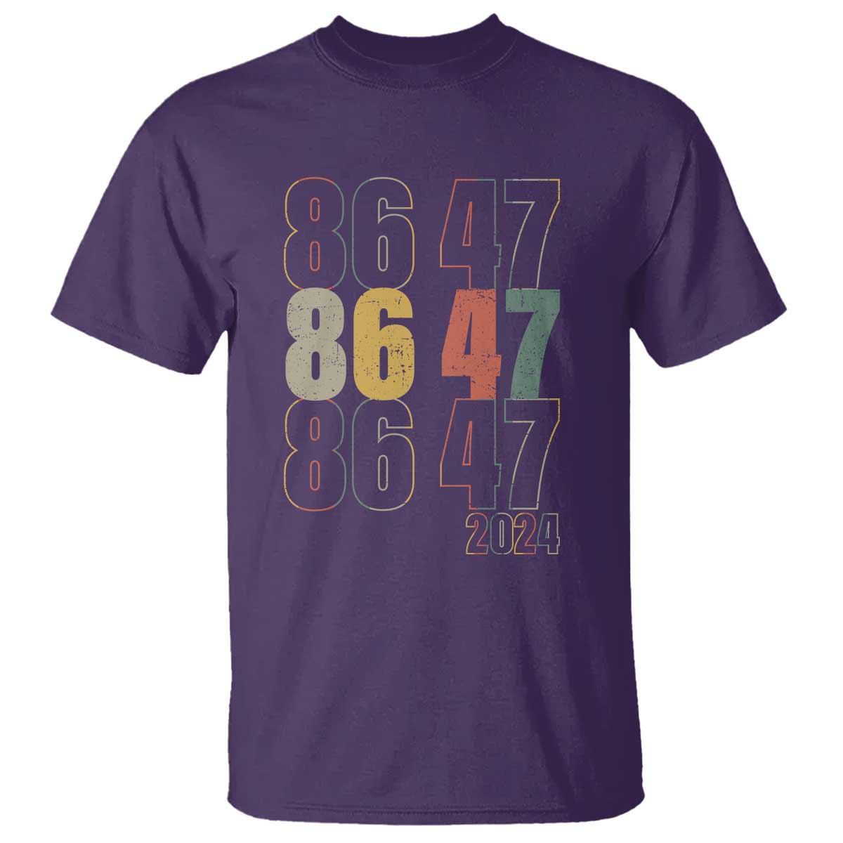 Funny Vintage 80s Style 86 47 2024 Retro T Shirt TS11 Purple Print Your Wear
