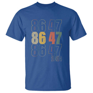 Funny Vintage 80s Style 86 47 2024 Retro T Shirt TS11 Royal Blue Print Your Wear