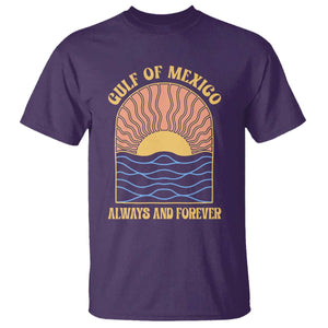 Gulf Of Mexico Always And Forever T Shirt Retro Beach Sunset TS11 Purple Print Your Wear