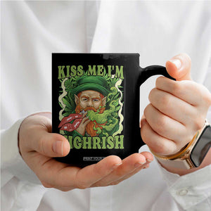 Funny St Patrick's Day Cannabis Weed Coffee Mug Kiss Me I'm Highrish Leprechaun TS11 Print Your Wear