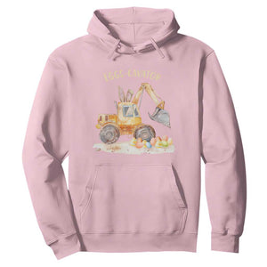 Funny Easter Day Excavator Hoodie Eggs-Cavator Bunny Construction Trucks TS11 Light Pink Print Your Wear