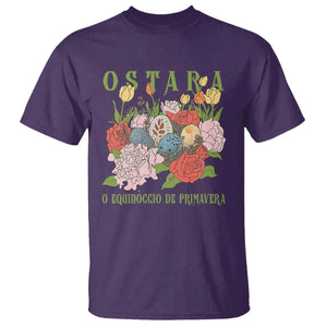 Ostara Eostre Easter Day T Shirt O Equinoccio De Primavera Eggs Flowers TS11 Purple Print Your Wear