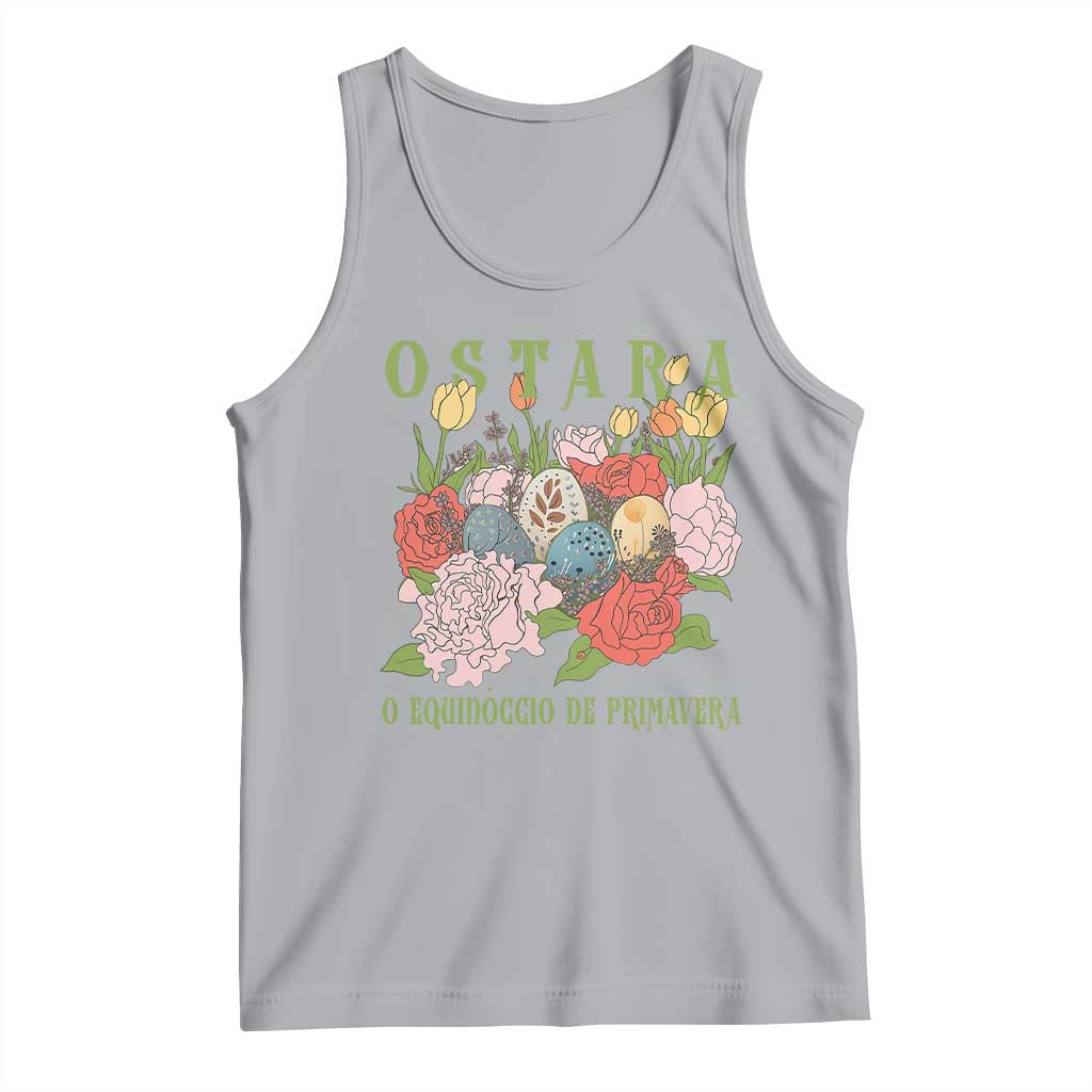 Ostara Eostre Easter Day Tank Top O Equinoccio De Primavera Eggs Flowers TS11 Athletic Heather Print Your Wear