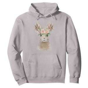 Ostara Pagan Eostre Easter Day Hoodie Rabbit Wolpertinger Spring Equinox Festival TS11 Ice Gray Print Your Wear