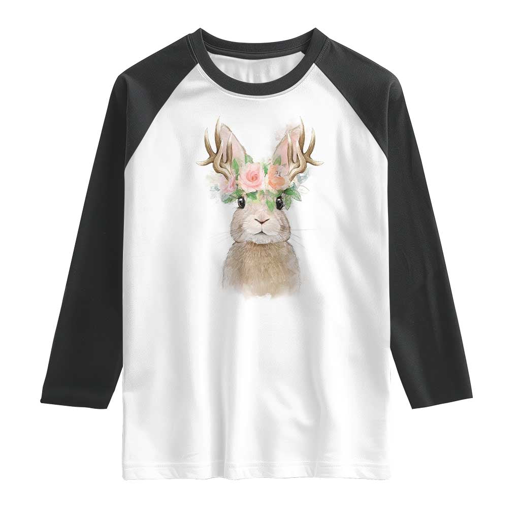 Ostara Pagan Eostre Easter Day Raglan Shirt Rabbit Wolpertinger Spring Equinox Festival TS11 White Black Print Your Wear