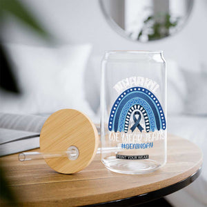 Denim Day Awareness Glass Can In April We Wear Jeans Rainbow TS11 Print Your Wear