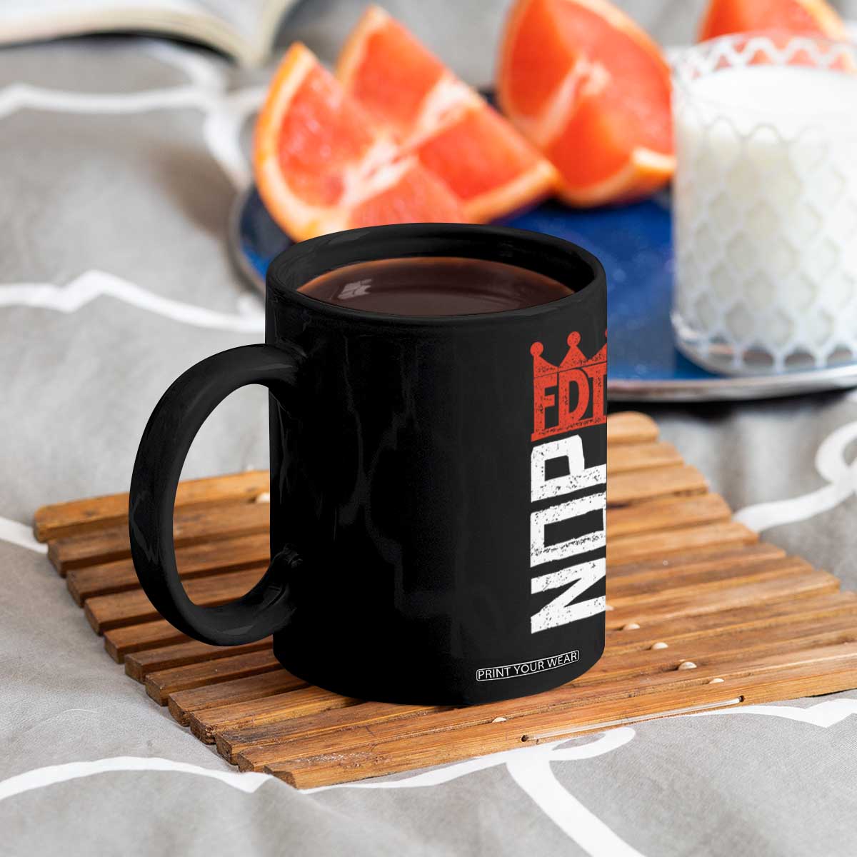 No Kings Protest Nope Funny Political Satire Coffee Mug TS11 Print Your Wear