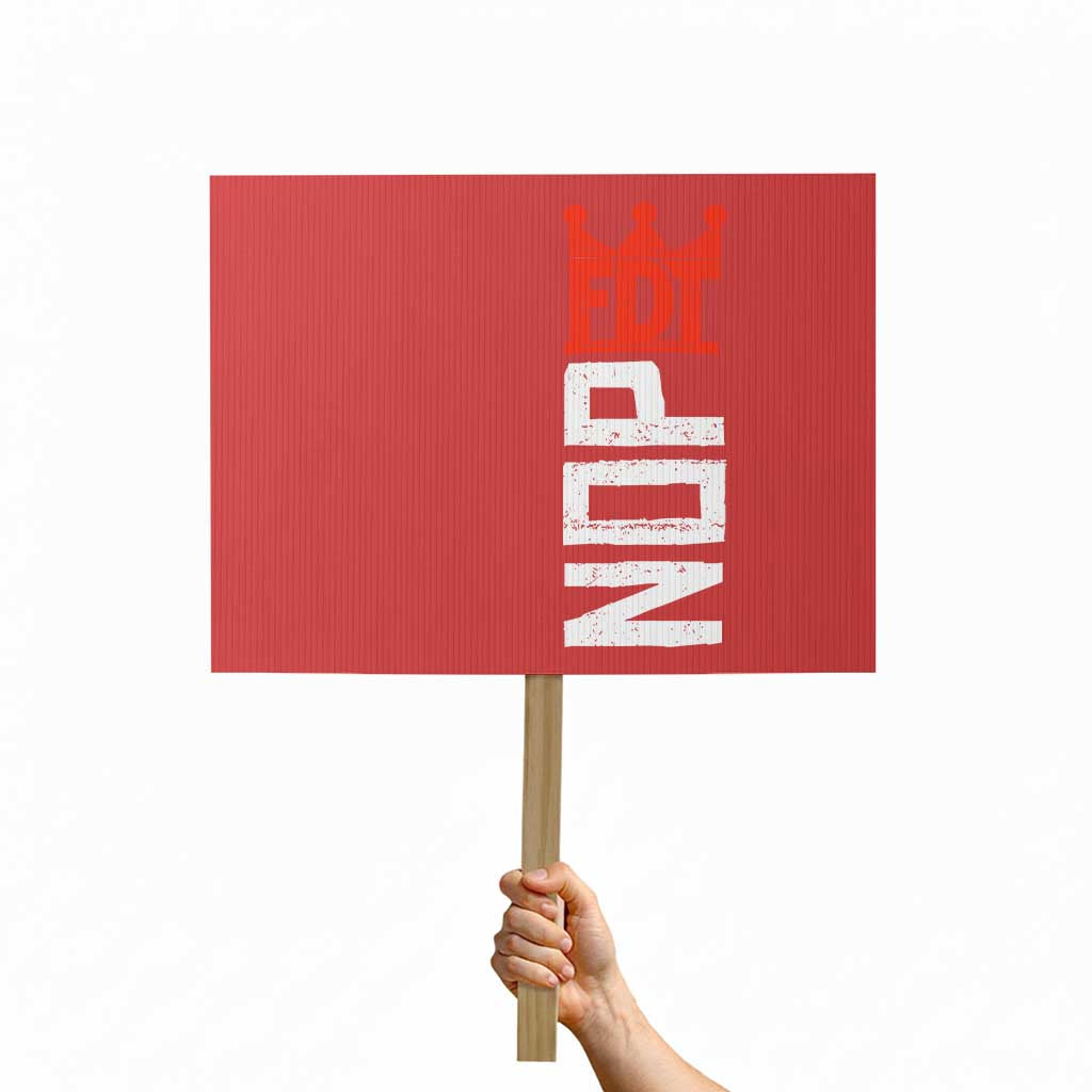 No Kings Protest Nope Funny Political Satire Protest Sign TS11 Horizontal 18