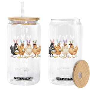 Funny Easter Chicken Glass Can Not Our Job Bunny Hen Egg Hunter TS11 Print Your Wear