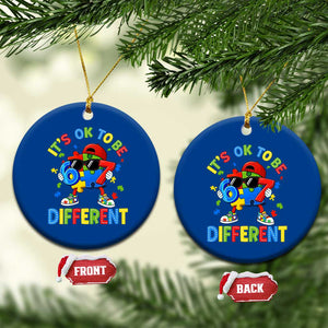 Six Seven Autism Awareness Ceramic Ornament It Is Ok To Be Different 67 Meme Puzzle TS11 1pc Blue Print Your Wear