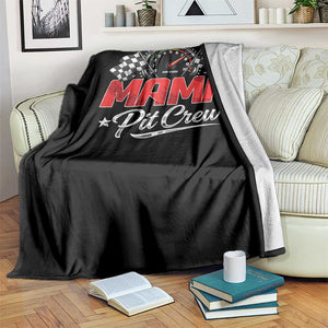 Mama Pit Crew Throw Blanket Racing Family Matching Mothers Day TS11 Print Your Wear