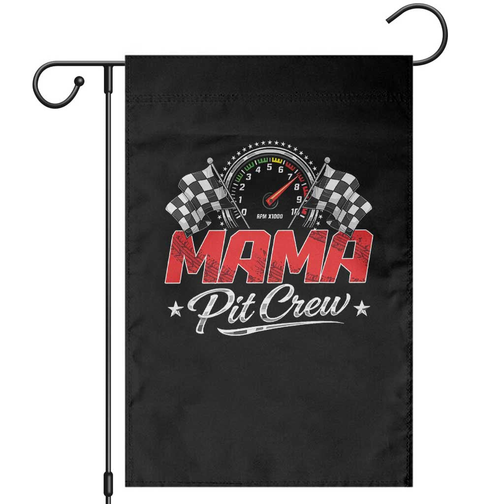 Mama Pit Crew Garden Flag Racing Family Matching Mothers Day TS11 Black Print Your Wear