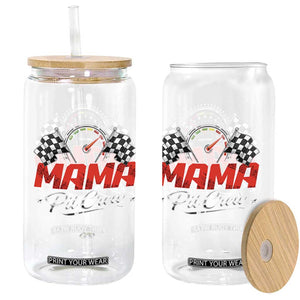 Mama Pit Crew Glass Can Racing Family Matching Mothers Day TS11 Print Your Wear