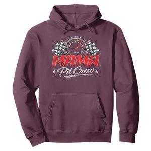 Mama Pit Crew Hoodie Racing Family Matching Mothers Day TS11 Maroon Print Your Wear