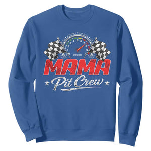 Mama Pit Crew Sweatshirt Racing Family Matching Mothers Day TS11 Royal Blue Print Your Wear