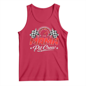 Mama Pit Crew Tank Top Racing Family Matching Mothers Day TS11 Red Print Your Wear