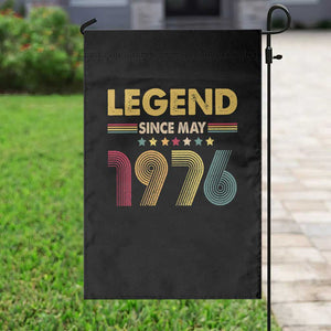 May 50th Birthday Garden Flag Legends Since May 1976 Retro Bday TS11 Print Your Wear