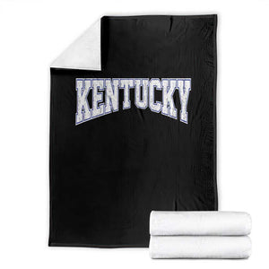 Kentucky Throw Blanket Vintage Sports Design Kentuckian KY State TS11 Black Print Your Wear