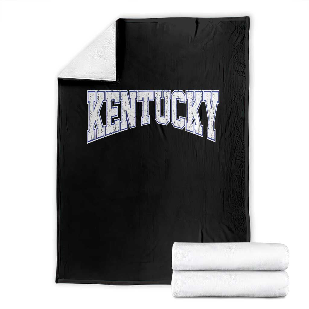 Kentucky Throw Blanket Vintage Sports Design Kentuckian KY State TS11 Black Print Your Wear