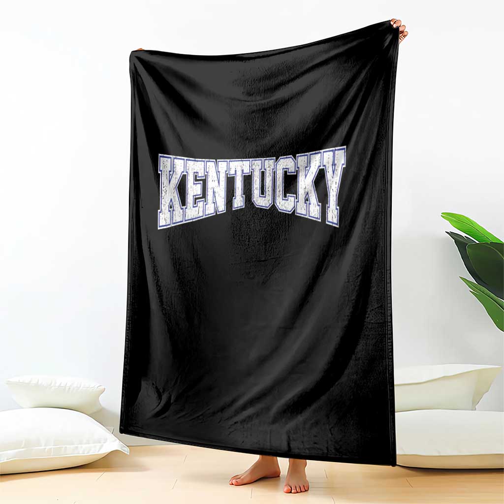 Kentucky Throw Blanket Vintage Sports Design Kentuckian KY State TS11 Print Your Wear
