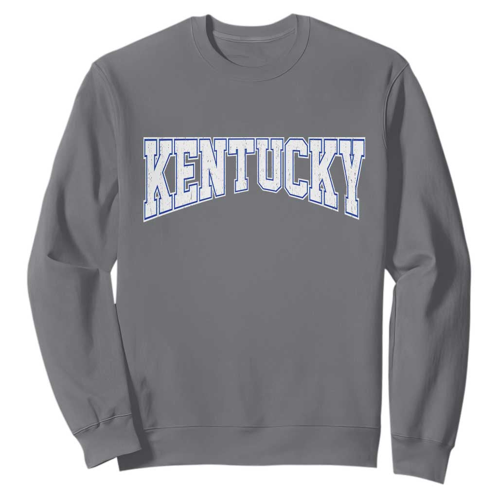 Kentucky Sweatshirt Vintage Sports Design Kentuckian KY State TS11 Charcoal Print Your Wear
