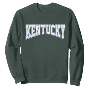 Kentucky Sweatshirt Vintage Sports Design Kentuckian KY State TS11 Dark Forest Green Print Your Wear