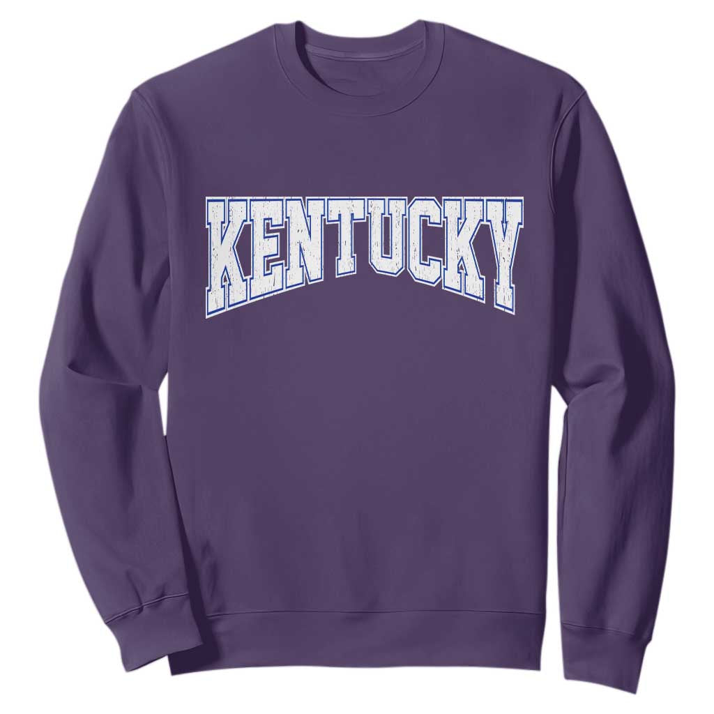 Kentucky Sweatshirt Vintage Sports Design Kentuckian KY State TS11 Purple Print Your Wear