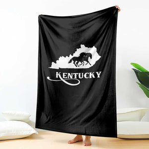 Kentucky Horse Map State Derby Day Throw Blanket TS11 Print Your Wear